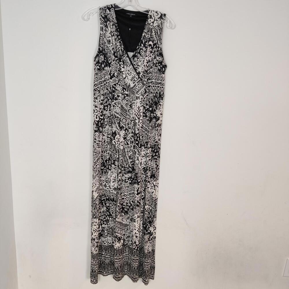 Mario Serrani Women's Wrap Maxi Dress Size Large Bohemian
